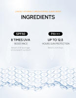LAIKOU Protector solar facial con vitamina C Ultra SPF50 Protector solar corporal Anthelios Fluido invisible antibrillo |   Anti-imperfecciones - details 4
