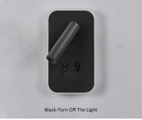 Tomaxin Lámpara de Pared Led Luz Cálida de 350 Grados Rotativa Plegable para Dormitorio, Estudio, Hotel - details 12