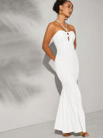 Elegante Vestido Halter para Mujer 2025 Vestido Largo de Fiesta Sirena Corte Premium Ajustado - details 2