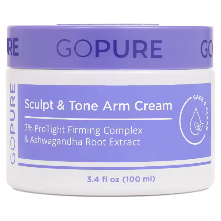 goPure Sculpt & Tone Arm – Crema reafirmante y reafirmante para brazos, suaviza las arrugas, hidrata profundamente, reafirma el aspecto crepé - 1