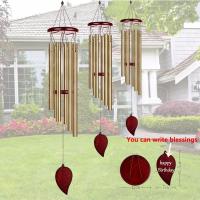Campanas de viento de buena suerte, colgante de campana de 6 tubos para decoración del hogar, sonido claro y elegante, adecuado para uso interior y exterior - details 4