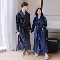 Batas cálidas de invierno para hombre y mujer, bata de lana esponjosa, ropa de dormir larga, bata de baño peluda para Hotel y Spa - details 7