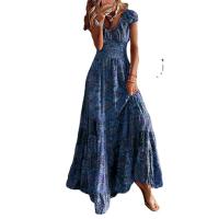 SSITO TNCAFAS' Nuevo Vestido maxi, elegante, cinturón Delgada, estampado floral, Maxi - details 7