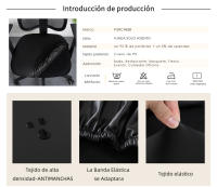 1 Juego de Funda para silla de oficina, cubierta para silla de oficina,Estilo Cuero,Cubierta para asientos de ordenador, no Incluye Sillas - details 1