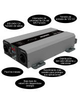 Inversor de Onda Senoidal Puro 2000W-4000W Convertidor de 24V a 220V Fuente de Alimentación de Emergencia para Caravana de Viaje al Aire Libre - details 8