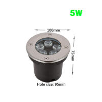 Luz de Viaje Subterránea LED Iluminación de Jardín al Aire Libre Acero Inoxidable - details 1