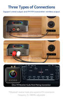 Receptor de Audio con Bluetooth 5,4 y luces de colores RGB, transmisor FM de 3,5mm, AUX, RCA, USB, HIFI, estéreo, música, pantalla LED, adaptador inalámbrico - details 7