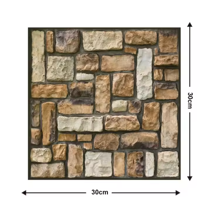 Diseño de ladrillo para dormitorio, bricolaje, renovación de paneles, pegatina de pared autoadhesiva, papel tapiz de fondo para decoración de pared, papel tapiz 3D - 1