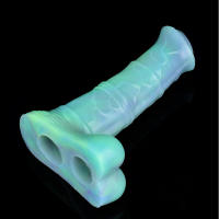 Y-2209L consolador hueco de silicona masculino cubierta de pene extendida y agrandada, juguete sexual para adultos - details 19