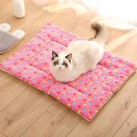 Colchoneta de franela cálida para mascotas, colchón de franela suave para perros, colchoneta gruesa para dormir, manta plegable y transpirable para perros, Invierno - details 0
