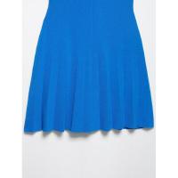 BUNO-Vestido estilo camisa de punto azul para mujer, cuello de solapa, manga corta, corte en A, minivestido con botones, vacaciones de verano - details 11
