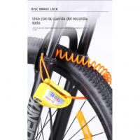 Alarma de candado de freno de disco de bicicleta Candado eléctrico de candado de freno de disco de motocicleta antirrobo - details 10