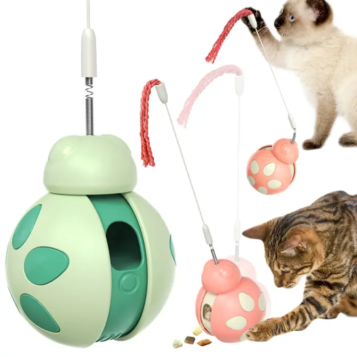 Juguete de Equilibrio para Mascotas Coccinilla de Coche Popular Diversión para Gatos - 1