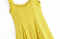 Ropa de mujer europea y americana popular vestido midi con correa de hombro ancho vestido - details 8
