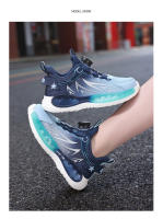 Zapatos deportivos informales para niños de marca de primavera, zapatos ligeros para correr para niños y niñas, zapatillas de deporte con botón giratorio de suela suave para niños - details 9