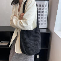 Bolsos de hombro Vintage para mujer, bolsos tejidos de gran capacidad, bolso escolar informal para mujer y niña, para compras de viernes - details 20