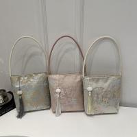 Bolso de hombro con bordado estampado, bolso de mano de estilo chino nuevo Floral de gran capacidad, bolso de mano, bolso de mano con flores para axilas para niñas - details 19