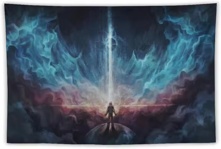 Interstellar - Tapiz de pintura artística de película, tapiz de pared, tapiz de pintura fotográfica Hangi - 1