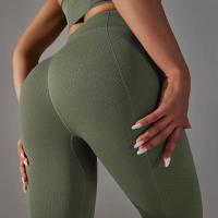 Mujeres sin costuras, leggings deportivos de cintura alta para entrenamiento, correr, fitness, gimnasio, fruncido en el trasero, ropa deportiva - details 18