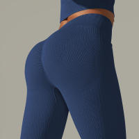 Leggings push-up sin costuras para mujer, pantalones elásticos de cintura alta para entrenamiento, correr, yoga, gimnasio - details 58