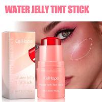 EELHOE 3 en 1 mejilla labio teñido humectante rubor en barra ojos mejilla labio crema iluminadora agua gelatina tinte en barra maquillaje de contorno mate - details 11
