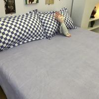 Seta de Cama Nórdica Azul a Cuadros 220x240 Funda de Edredón 3/4 Piezas Juego de Ropa de Cama con Diseño a Cuadros Tamaño 200x230 - details 2