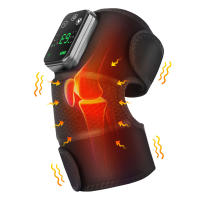 -terapia de vibración eléctrica para rodilla, codo, pierna, artritis, masaje, fisioterapia, alivio del dolor articular, envoltura caliente, rodillera - details 0