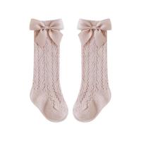 Calcetines de malla de algodón para niños y bebés, medias transpirables hasta la rodilla con lazo - details 3