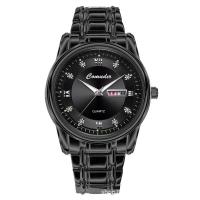 Hombre doble calendario reloj de cuarzo impermeable luminoso negocio - details 8