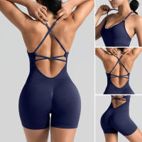 Espalda de belleza ropa de fitness prendas de vestir ropa de secado rápido yoga onesie ropa deportiva yoga wear set premium sense verano - details 1