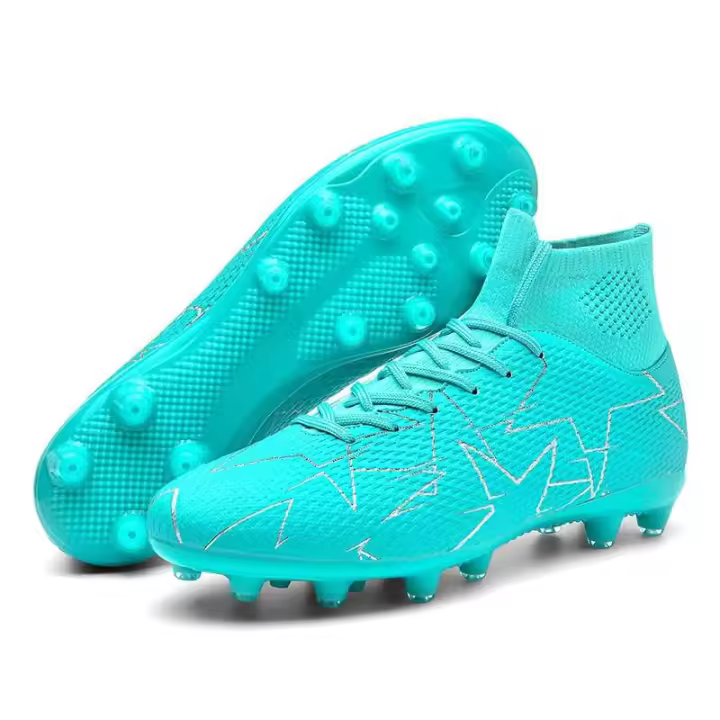Nuevos zapatos transfronterizos de alta calidad para hombres, cordones de fútbol transpirables, rotura de uñas, diseño de suela para deportes juveniles - 1