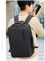 Bolso para Computadora de Negocios de Gran Capacidad Mochila de Cuero Anti-Salpicaduras con Sensación de Alta Gama - details 27