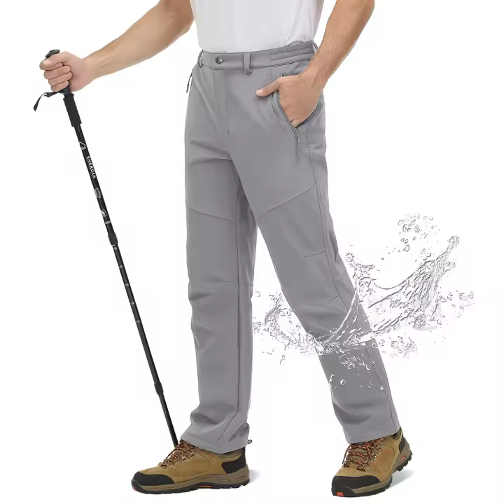 MAGCOMSEN-pantalones de nieve impermeables para hombre, pantalones de trabajo de senderismo, forro polar, pantalones de Snowboard de esquí de concha suave - 1