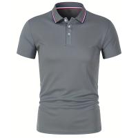 Summer Men Office Business Polo Shirt Spring Pure Solid Casual Short Sleeve Golf Shirt 2024 Breathable Unisex Shirt Dropshipping - details 12