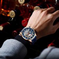 Reloj de Cuarzo de Lujo para Hombres CURREN 8391 Correa de Cuero Automático Moda Deportiva y Ocio - details 13