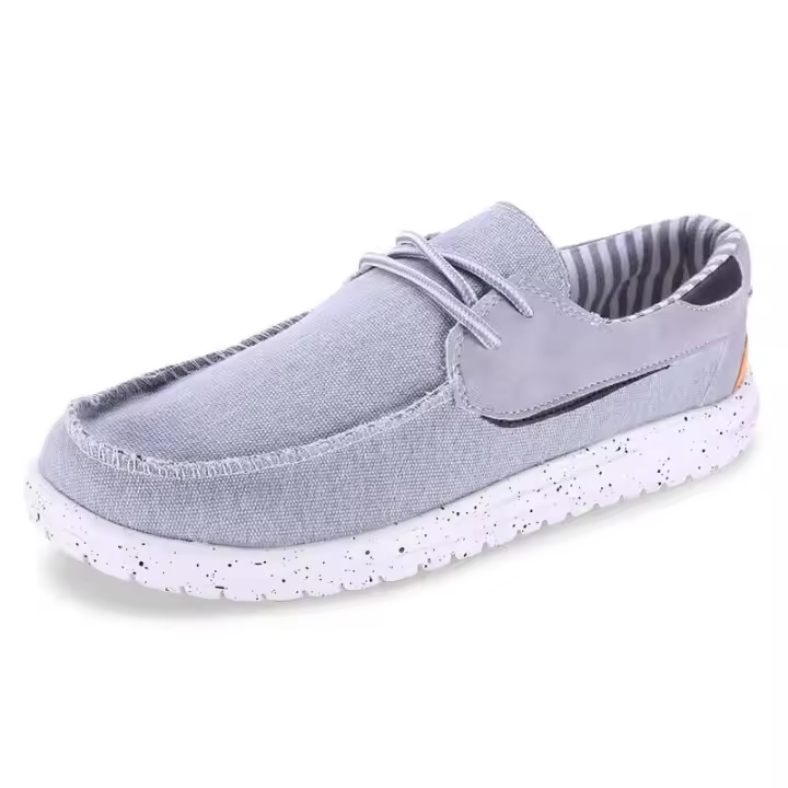 Zapatos deportivos de travesía para hombre de lona de marca informal de pollo de fondo plano de alta calidad Jinjiang - 1