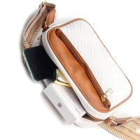Nuevo estilo, bolso bandolera pequeño con múltiples cremalleras para mujer, correa ancha, billetera para teléfono móvil, bolso de hombro de PU - details 11