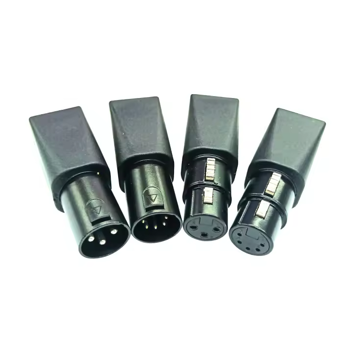 Conector XLR a RJ45 Ethernet RJ45 a adaptador macho hembra XLR de 3 y 5 pines para iluminación - 1