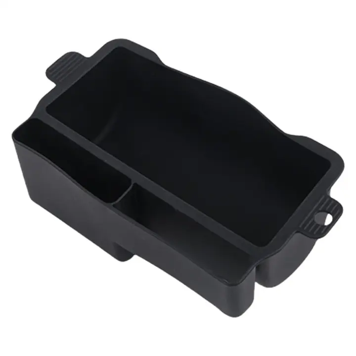 Bandeja de goteo de grasa para barbacoa, caja de drenaje de aceite de parrilla de silicona, receptor de grasa de grado alimenticio y colector de caja de almacenamiento, negro - 1