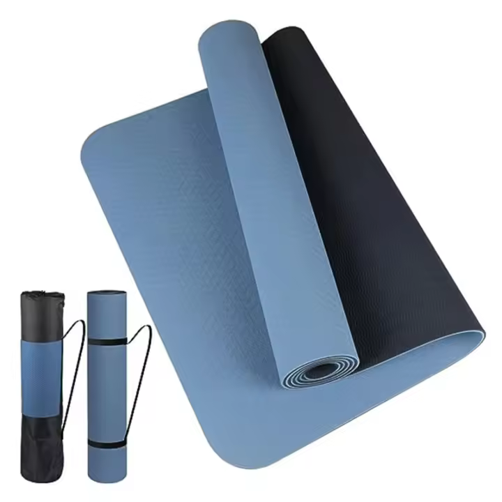 Estera de Yoga TPE Gruesa Antideslizante, Alta Calidad de Movimiento para Fitness en Casa 180*57cm - 1