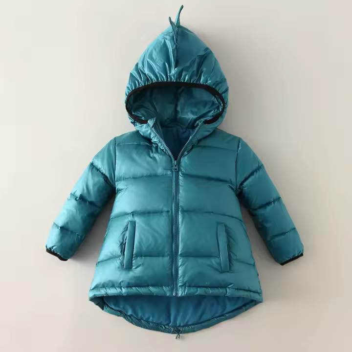 Chaqueta de plumón para niño y niña, abrigo para invierno, color Beige, blanco, resistente al viento, impermeable, grueso, ropa cálida - 1