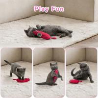Juguete De Masticar Para Gatos Relleno De Catnip Juego De Ratones De Dibujos Animados Resistente a Mordidas Juguetes Para Morder Y Chupar Para Gatos - details 2
