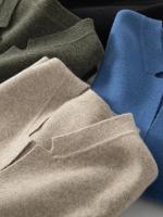 Chaqueta deportiva de lana para hombre, cárdigan de Cachemira con cuello en V informal a la moda, Chaqueta deportiva suave de punto de lana para otoño e invierno - details 17