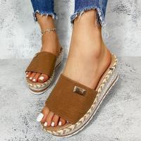 Zapatos de zapatilla con tacones de cuña a la moda de verano para mujer - details 6