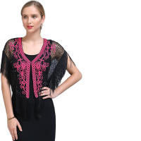 Bufanda bordada para mujer elegante taburete de noche con cubierta ligera vintage de los años 20 - details 0