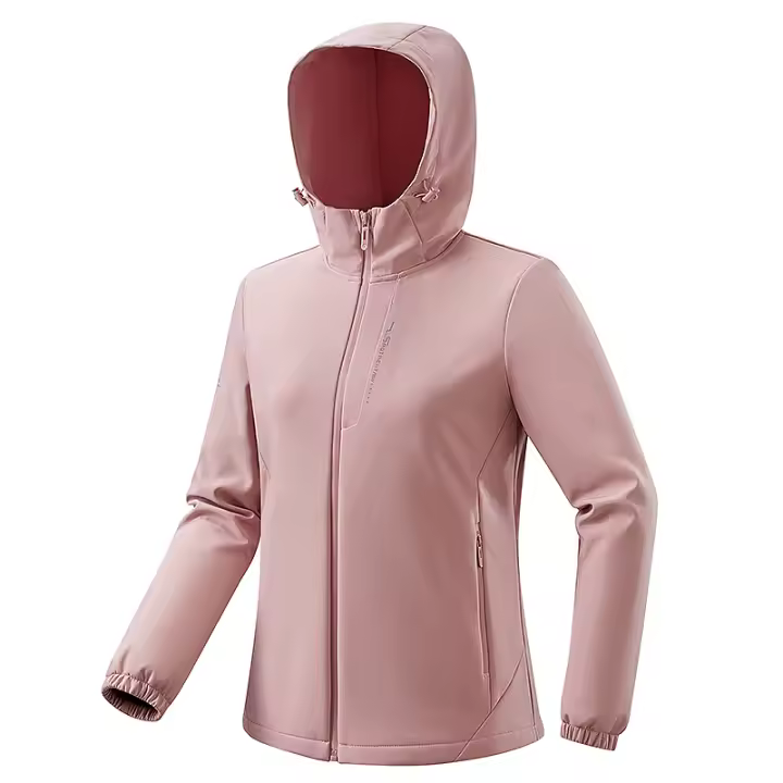 Chaqueta de forro polar Softshell para mujer, cortavientos Cálido impermeable para senderismo, Camping, escalada, esquí, chaquetas de invierno, 23661B, Rosa - 1