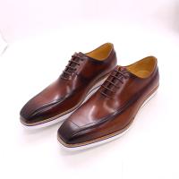 Zapatos Oxford de negocios casuales de alta gama para hombre, de cuero vacuno de primera capa. - details 15