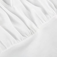 IAMSURE Camiseta De Manga Larga Para Mujer Estilo Casual Dulce Solida Con Encaje Falsa 2 Piezas Patchwork Cuello Cuadrado Slim Fit Primavera Otoño - details 7