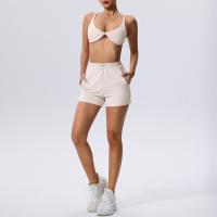 Conjunto de Yoga para Mujeres Sports Bra y Shorts de Cintura Alta Leggings de Secado Rápido para Correr y Fitness Zapatos y Ropa de Deportes - details 5