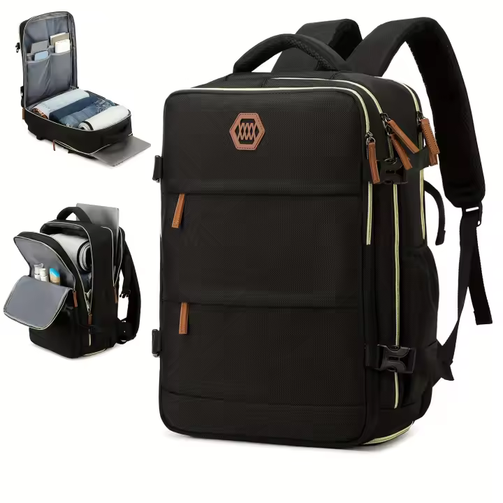SSITO Mochipa De Viaje De Gran Capacidad With Para Zapatos Compartment, Mochila Ligera De Dacron With Puerto De Carga, Bolso De Viaje - 1